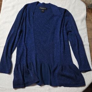 August Silk Women's Sparkling Blue Cardigan